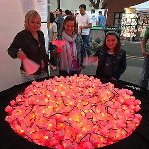 Embers, an interactive installation by Joshua Curry